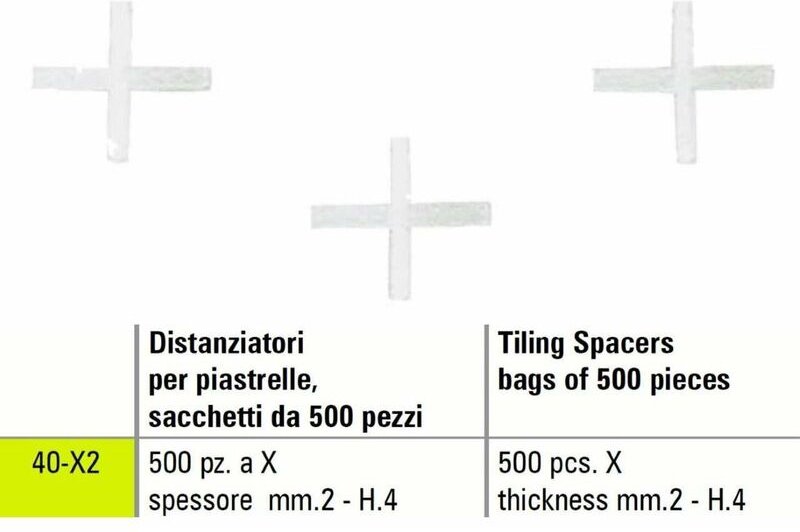 Fliesentrenner x Sigma 40-X2 500-TEILIGE taschen dicke mm 2 - H.4