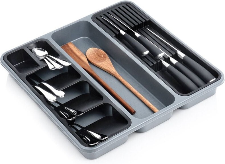 Schubladeneinsatz, Küchen-Organizer für Besteck, Messer, Utensilienständer