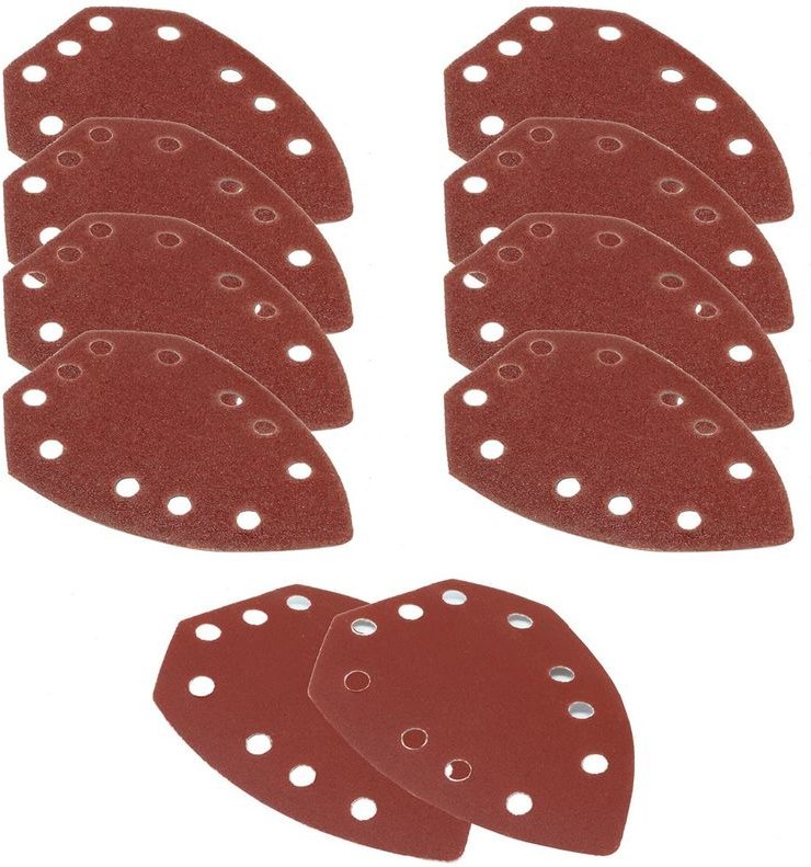 Schleifblätter Set, 10 teilig mit unterschiedlichen Körnungen, passend für Aldi ferrex Akku-Multifunktionswerkzeug (4x K...