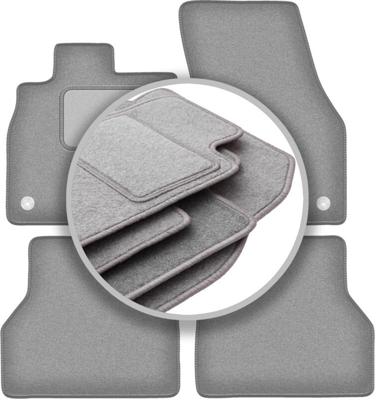 Thumbnail - Graue Fußmatten für: Volkswagen Caddy IV Kombivan (2020-)