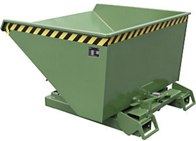 Bauer Kippbehälter 4A 1200, lackiert, Resedagrün