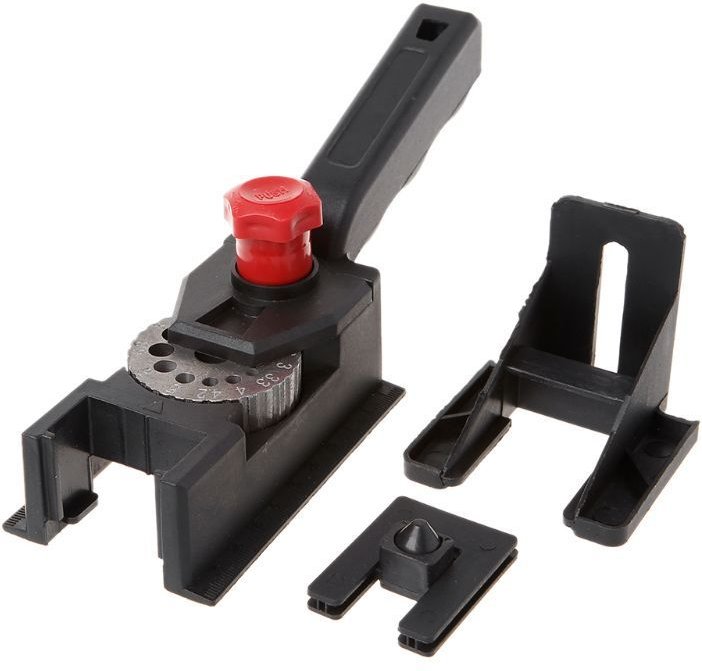 Universelle Bohrschablone mit einstellbaren Lochgrößen, geeignet für Holzdübel, rutschfest, Ø 3-12 mm