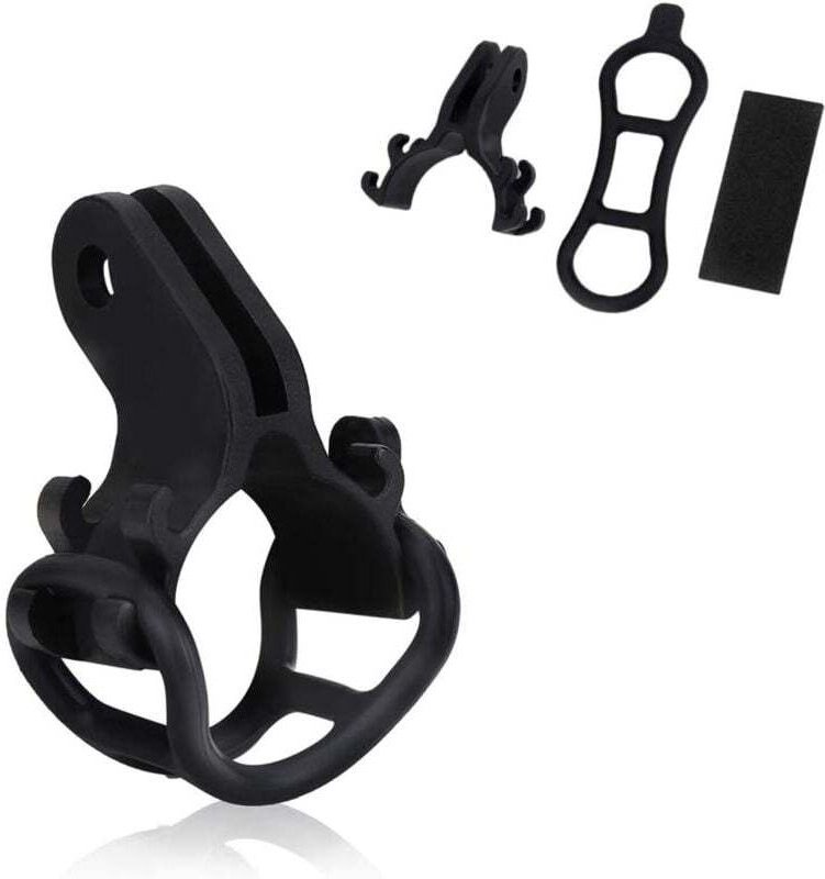 Ymyny - Ulisem Fahrrad-Taschenlampenhalterung, universeller, stabiler Fahrradlenker-Taschenlampenhalter, Lichtclip, Fahr...