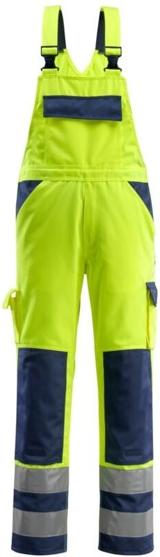 Mascot SAFE COMPETE Warnlatzhose mit Knietaschen Barras Gr. 82C62 gelb/marine