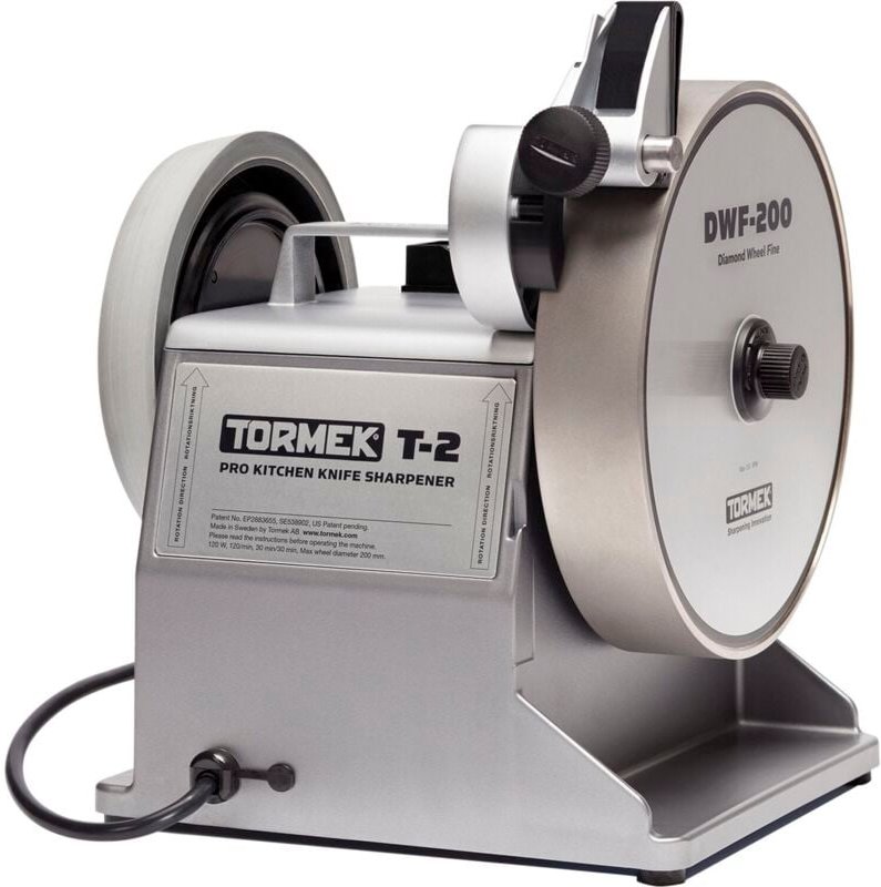 Tormek Schleifmaschine für Messer - Messerschleifmaschine mit einstellbarem Schleifwinkel, T-2, 120W