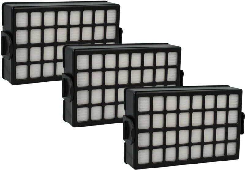 3x Staubsaugerfilter kompatibel mit Samsung SC8460 VCC8461H3B/XEF, SC8460 VCC8460H3W/XET Staubsauger - HEPA-Filter Schwa...