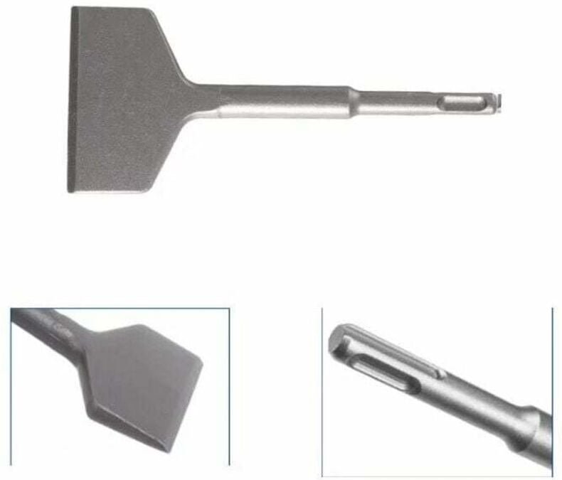 Ulisem Fliesenmeißel, Flachmeißel, Betterlife, abgewinkelt, 165 x 75 mm, professioneller großer Meißel für Fliesenleger