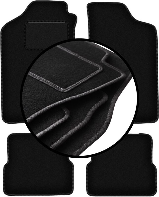 Kompletter Satz Veloursmatten für: Volkswagen Jetta II Limousine (1984-1992)