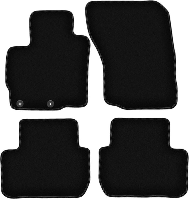 BASIC schwarze Veloursmatten für: Mitsubishi Outlander III SUV (2012-)