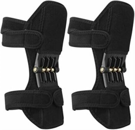 Knieschützer mit Federkraft, leistungsstarke Kniegelenkunterstützung, rutschfester Rebound-Beinschutz