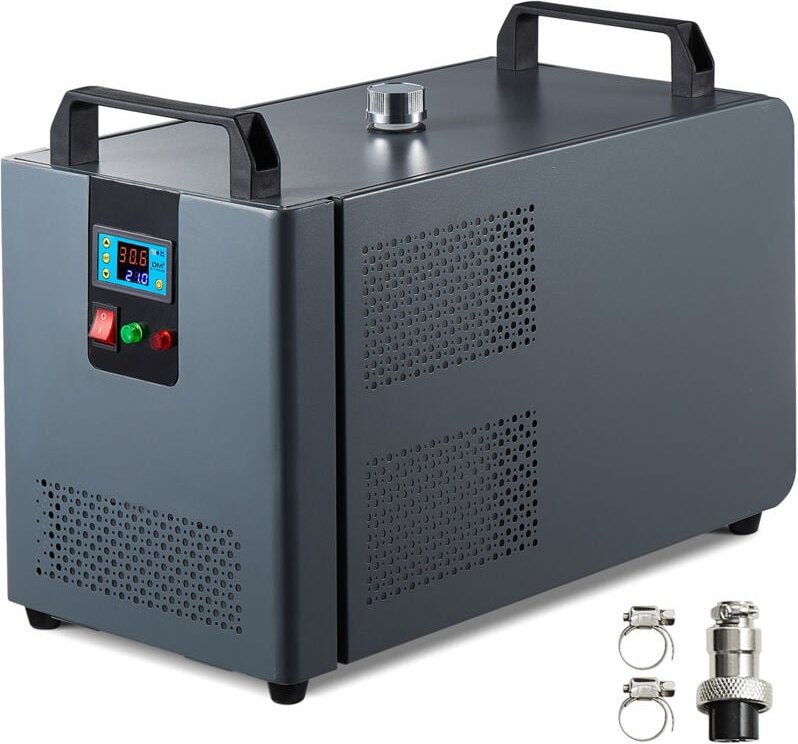Industrieller Wasserkühler KH-6000, 200 w, 12-l-Tank, 7,8 l/min Durchfluss, Kompressorkühler für CO2-Lasergravurmaschine...