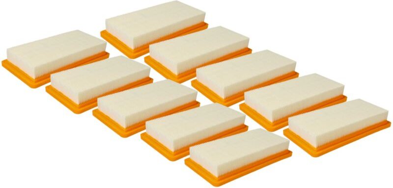 10x Motorschutz-Filter kompatibel mit Kärcher DS-5500, DS-5600, DS5500, DS5600, K-5500, K5500 Staubsauger - Vhbw