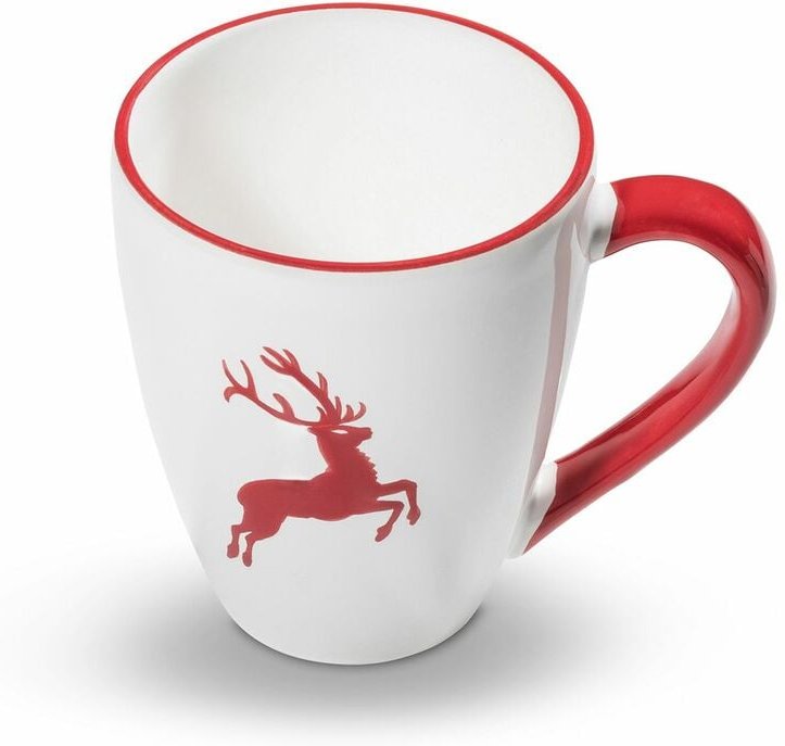 Thumbnail - Gmundner Keramik - Rubinroter Hirsch Frühstücksbecher Max (0 3L)