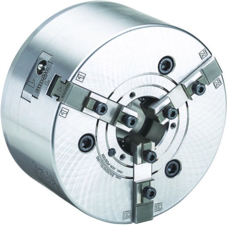 Röhm Kraftspannfutter DURO-NC 175, 3-Backen, DIN 6353, Zentralentriegelung, schrägverzahnt - 159456