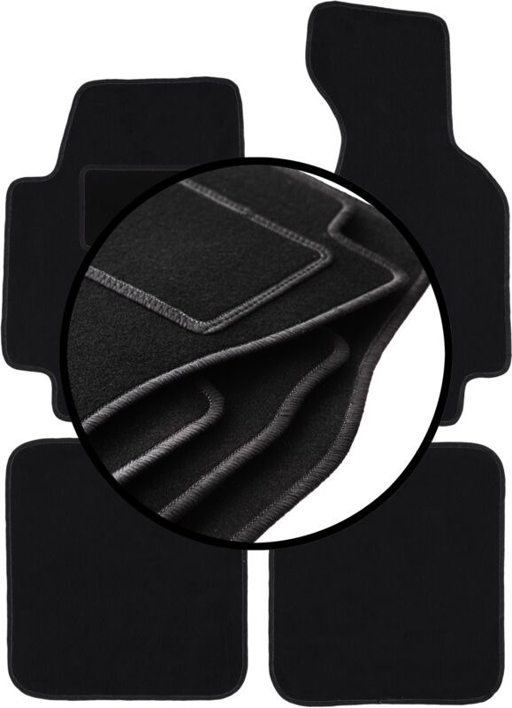 Komplettsatz Veloursmatten für: Audi 80 B5 Cabrio (1994-2000)