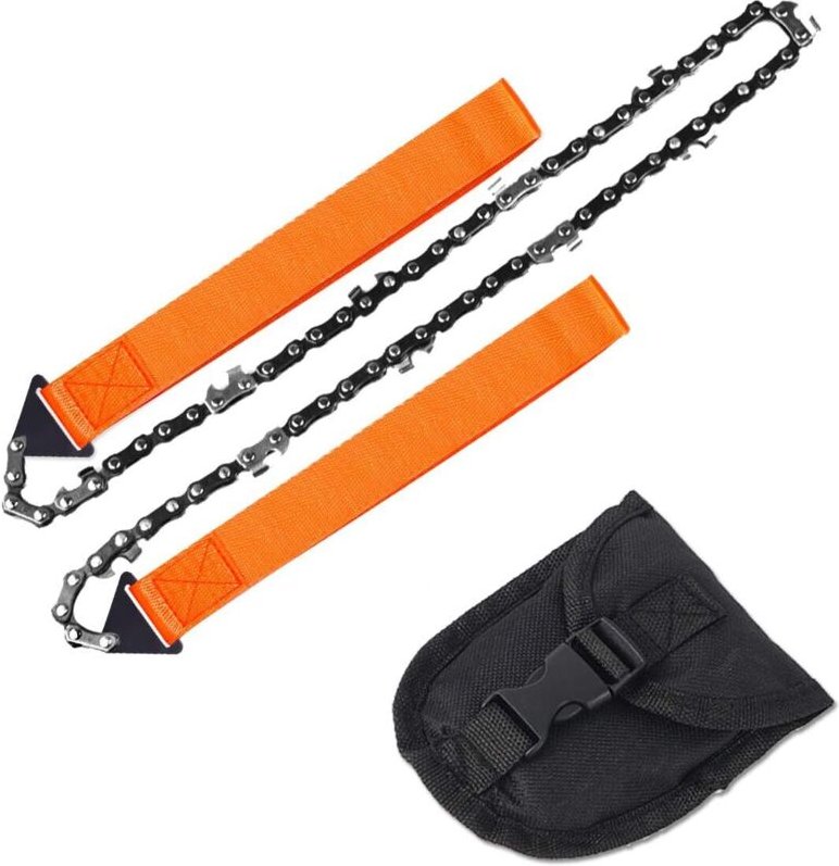 Thumbnail - Linghhang - Tragbare Kettensäge, Handsäge mit Tasche, zusammenklappbare Kettensäge, Survival-Taschenkettensäge, zusammen...