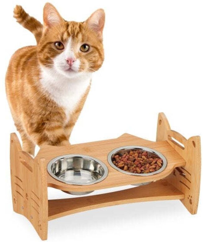 Hohenverstellbare futterstation fur katzen 8831