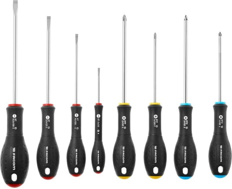 FACOM Schraubendreher ERGOTWIST PH-PZ, 8-tlg.