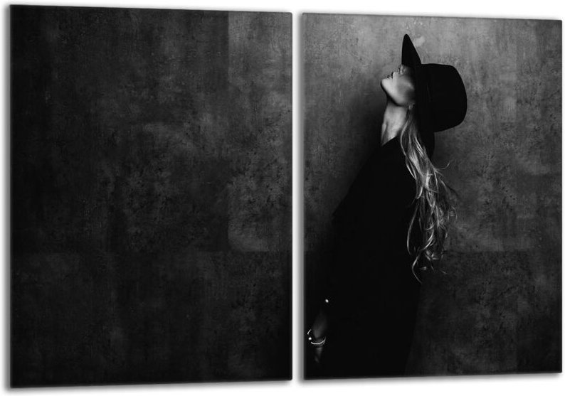 Glasschutzplatte für den Herd 2x40x52 Frau