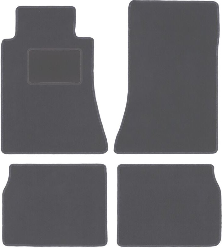 Graphit-Fußmatten für: Mercedes C 190 W201 Limousine (1982-1993)