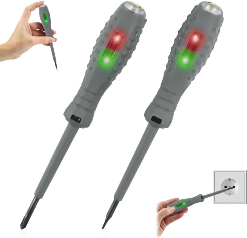2-teiliger 2-in-1-Spannungsprüfer-Schraubendreher, starker magnetischer Schraubendreher mit hohem Drehmoment, Stromdetek...