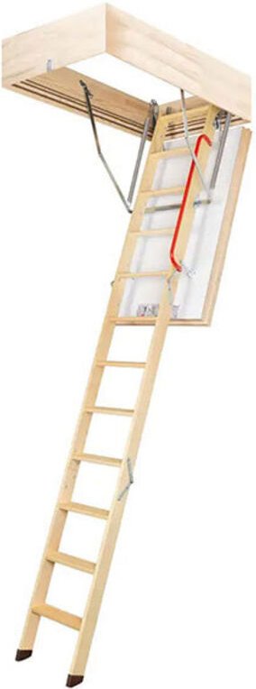 Matisère - Dachbodentreppe aus Holz - Deckenhöhe 3.05m - Deckenöffnung 70x130cm - LWT70130-3