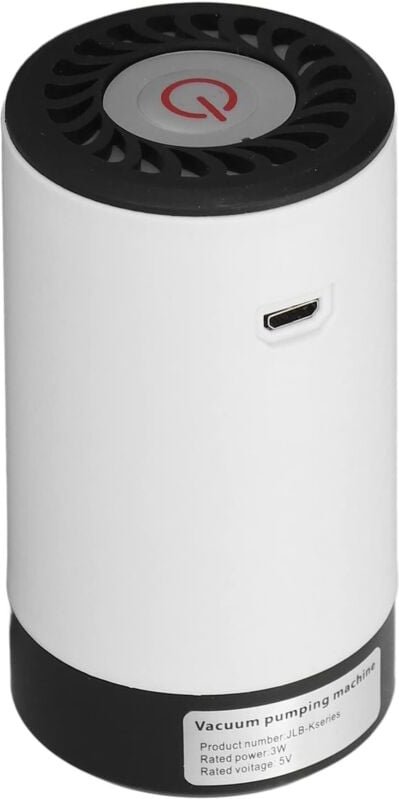 Tragbare Luftpumpe, Super-Mini-Luftpumpe mit 800-mAh-Akku, per USB wiederaufladbar, 4 verschiedene Luftdüsen, für Luftbe...