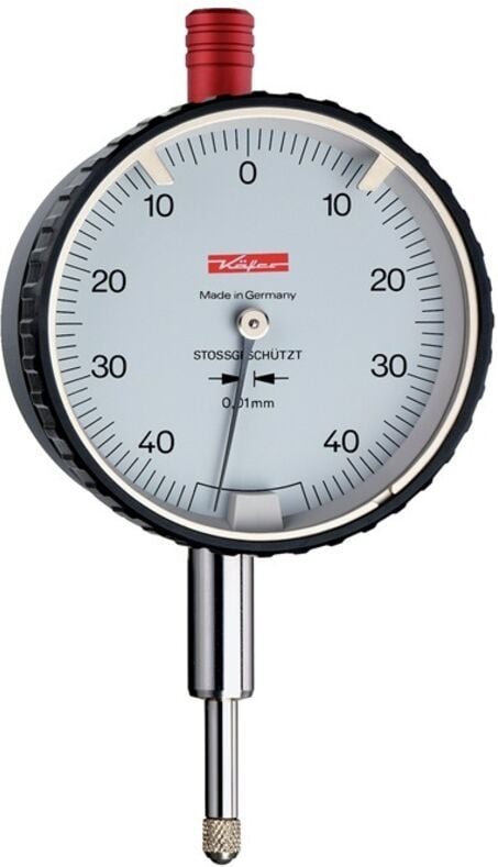 Käfer - Sicherheitsmessuhr din 878 SI-90 0,8mm Abl.0,01mm m.Stoßschutz