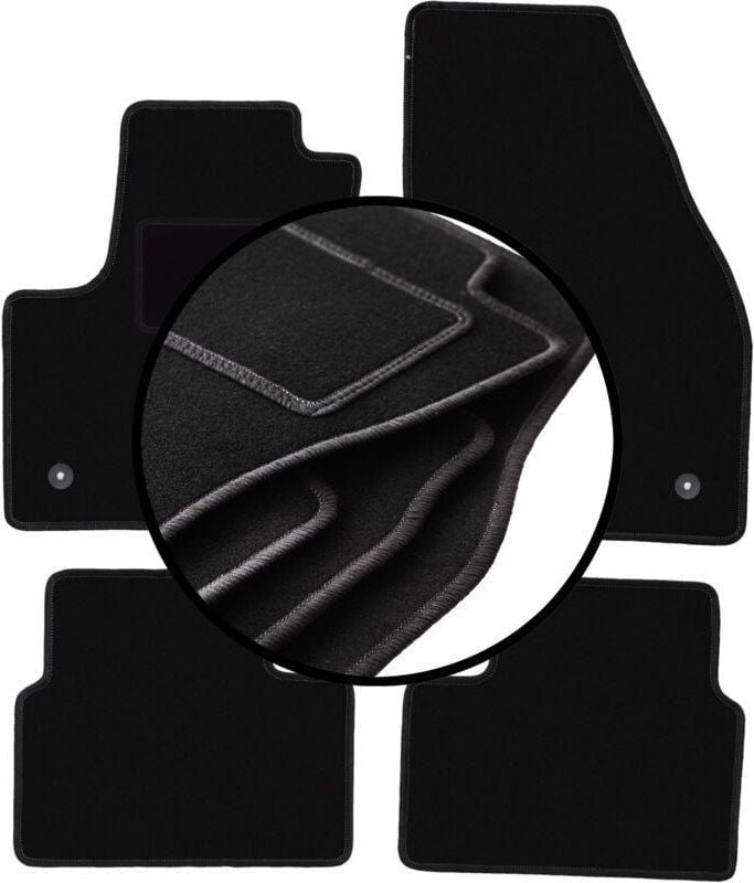 Komplettset Veloursmatten für: Opel Meriva B Minivan (2010-2017)