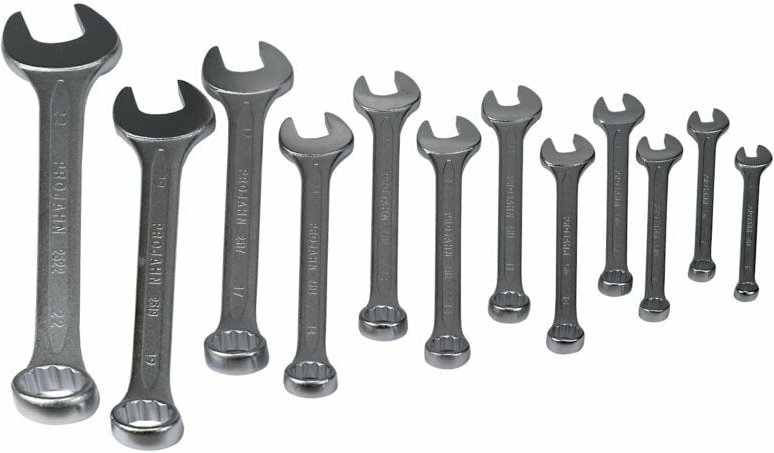 Projahn - Gabel-Ringschlüssel Set 6-22mm, 12 teilig, Chrom-Vanadium-Stahl