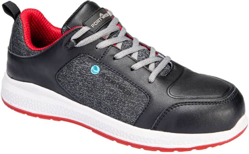 Sicherheits-Sneaker Eco S3S SR Schwarz/Rot 46