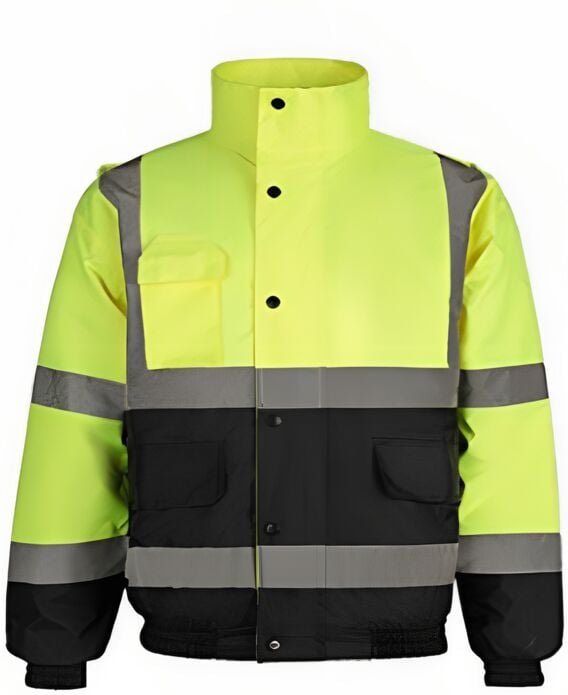 Mumu - Reflection Warnschutzjacke – 2 Farbtöne Fluoreszierendes Gelb/Marineblau – Größe: m