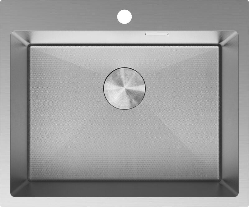 Mexen Solix Edelstahlspüle 1-beckig 600 x 500 mm, Inox HC - 6408601000-01HC