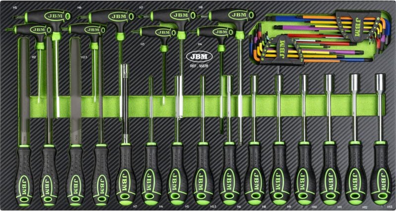 JBM16878 EVA-Modul für Schraubendreher und Feilen