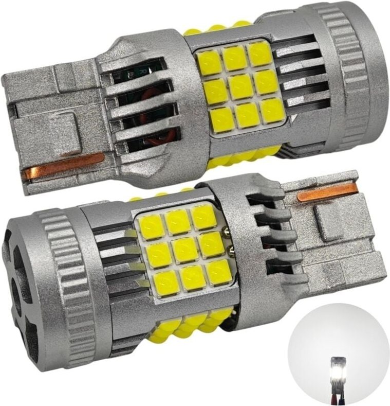 Stück W21W LED 7440 Birne 12-24V kein Fehler 2200lm weiß starkes Licht