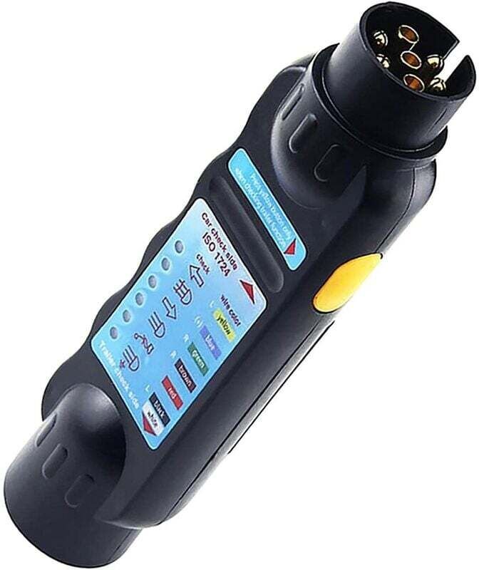 12V 7-poliger Anhängerlicht-Schaltkreistester, 7-poliger Anhängerlichttester, Diagnosetest-Tools für Autos und Yachten