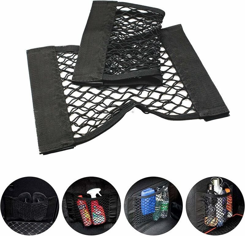 2 Stück Kofferraumnetz, Kofferraum-Aufbewahrungsnetz, Kofferraum-Aufbewahrungsnetz, Tasche, Auto-Aufbewahrungsnetz für A...