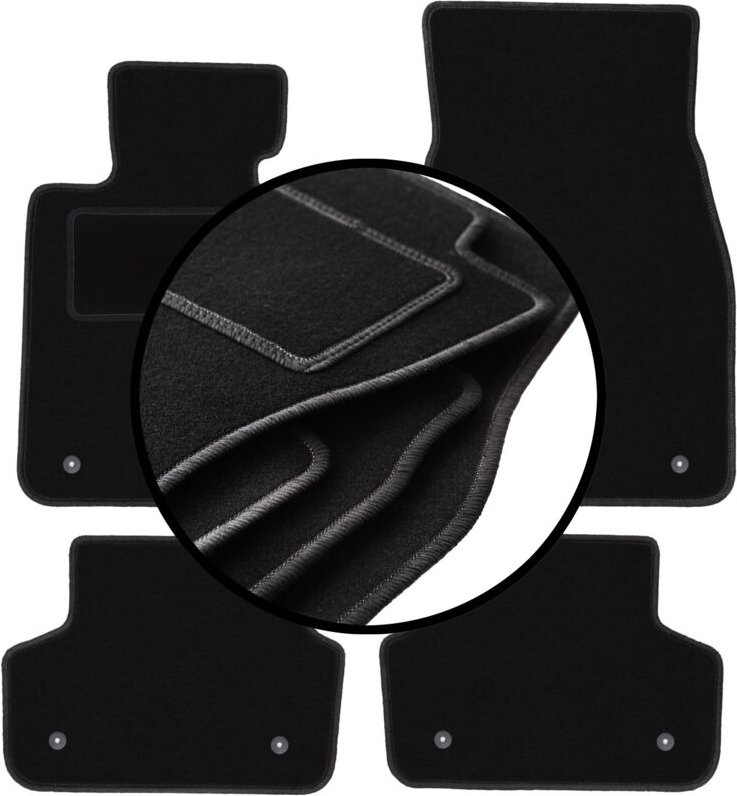 Komplettset Veloursmatten für: BMW 5 G30 Limousine (2017-)