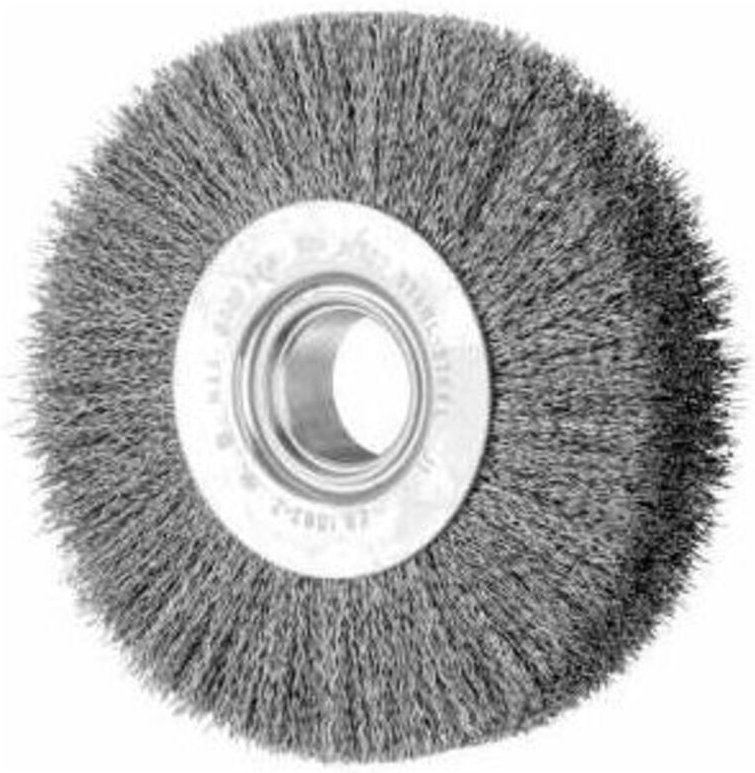 Thumbnail - PFERD TOOLS Rundbürste breit ungezopft RBU Ø125x28xvariable Bohrung Stahl-Draht-Ø0,30 Schleifbock