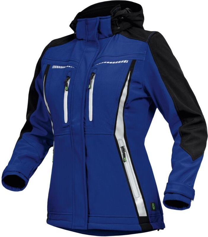Thumbnail - Leibwächter Sommer-Softshelljacke Damen FLXDS Gr. 46 kornblau/schwarz