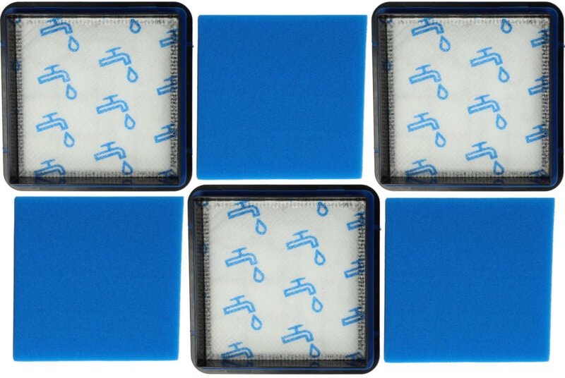 Filter-Set Ersatz für Philips 432200494471, 432200538211 für Staubsauger - 3x Filter (Kombi-Schaumstoff+Motor-Filter) - ...