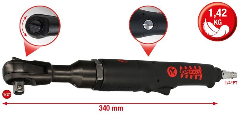 Ks Tools 3/8 monster Hochleistungs-Druckluft-Umschaltratsche