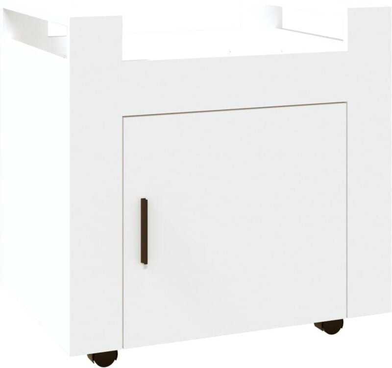 Bürowagen Weiß 60x45x60 cm Holzwerkstoff Vidaxl