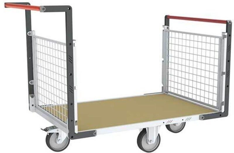 Gitterwagen 2-seitig - Platte 1095x755mm - Rautenräder - Tragfähigkeit 500kg - 806724742