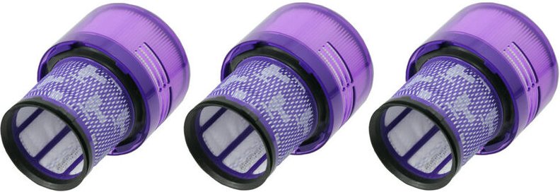 Thumbnail - 3x hepa Vormotor-Filter passend für Staubsauger der Dyson Cyclone V11 Serie, passgenau, waschbar / ersetzt 970013-02 SV1...
