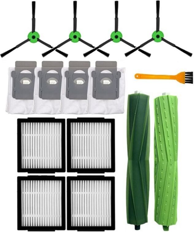 Für IRobot Roomba Combo J7 + Ersatzteile Zubehör Wichtigsten Seite Pinsel Hepa-Filter Staub Tasche