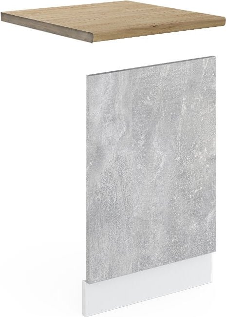 Frontblende R-Line, Beton, 45 cm , AP Eiche, Vicco