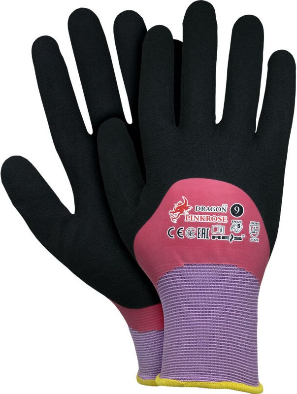 Damen Handschuhe Latex PINKROSE 9