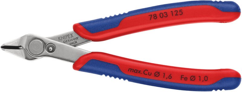 KNIPEX 78 03 125 SB Electronic Super Knips® mit Mehrkomponenten-Hüllen 125 mm