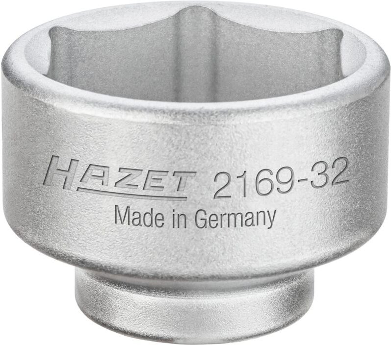 Lfilter-Schlüssel, Vierkant hohl 10 mm (3/8), Außen-Sechskant Profil, 43 mm - Hazet